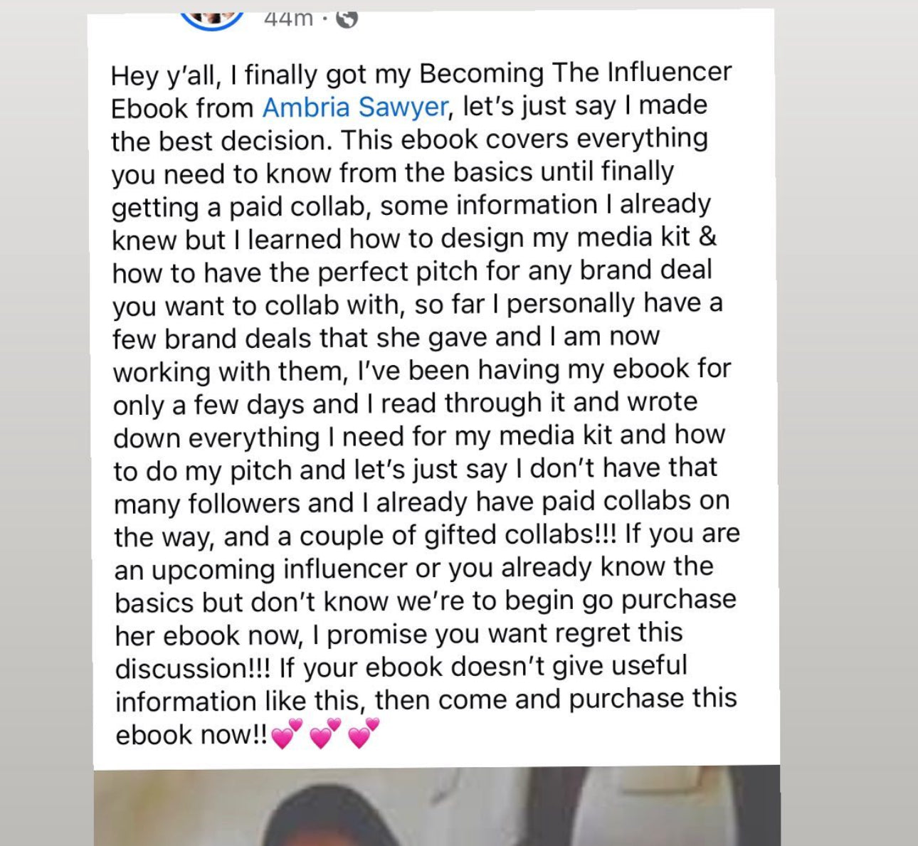 HWB Influencer Academy 101 Mentorship